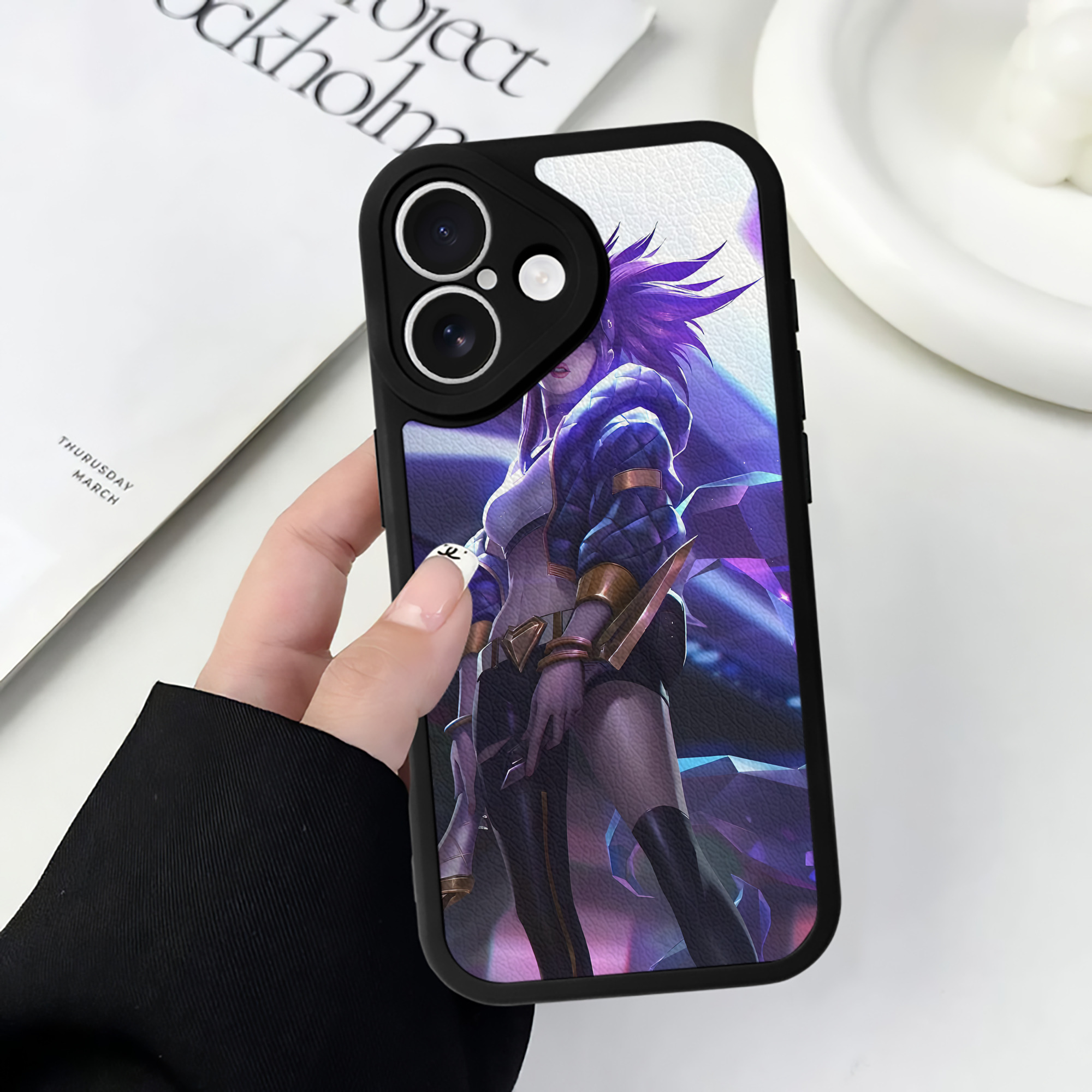 リーグ・オブ・レジェンド League of Legends LOL 【iPhone 16シリーズ対応】シリコンスマホケース（レザー調） 材質：シリコン